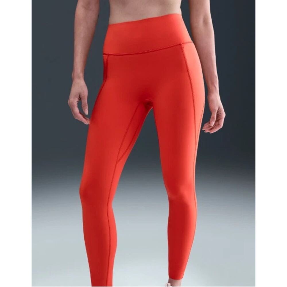 Nike Women's XS Universa High-Waisted 7/8 Leggings Coral HQ6813-814